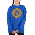 thumbnail image 1 of Bitcoin - Girl's Word Art Crewneck Sweatshirt, 1 of 3