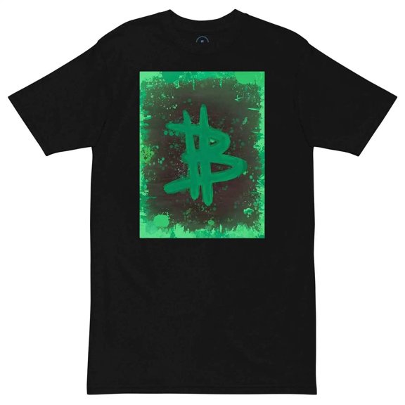 Bitcoin Green Art T-Shirt