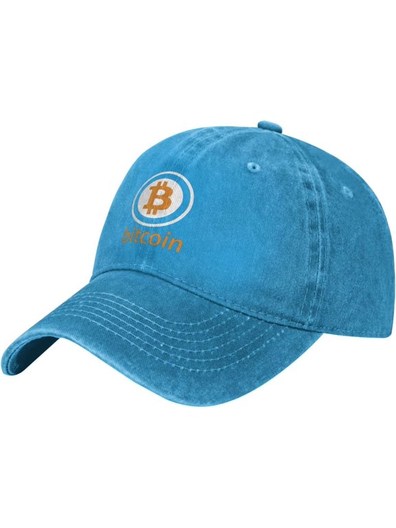 Bitcoin Logo Bitcoin Sign Adjustable Cowboy Hat Outdoor Travel Casual Hat Sandwich Hat Denim Hat