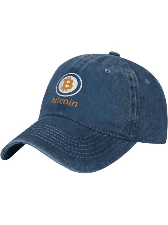 Bitcoin Logo Bitcoin Sign Adjustable Cowboy Hat Outdoor Travel Casual Hat Sandwich Hat Denim Hat