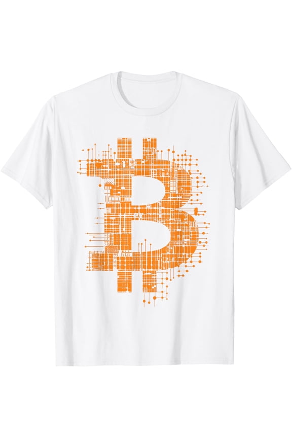 Bitcoin Logo Crypto Trader Investor Cryptocurrency BTC T-Shirt mens t shirt，white，women，funny，misfits，men，journey