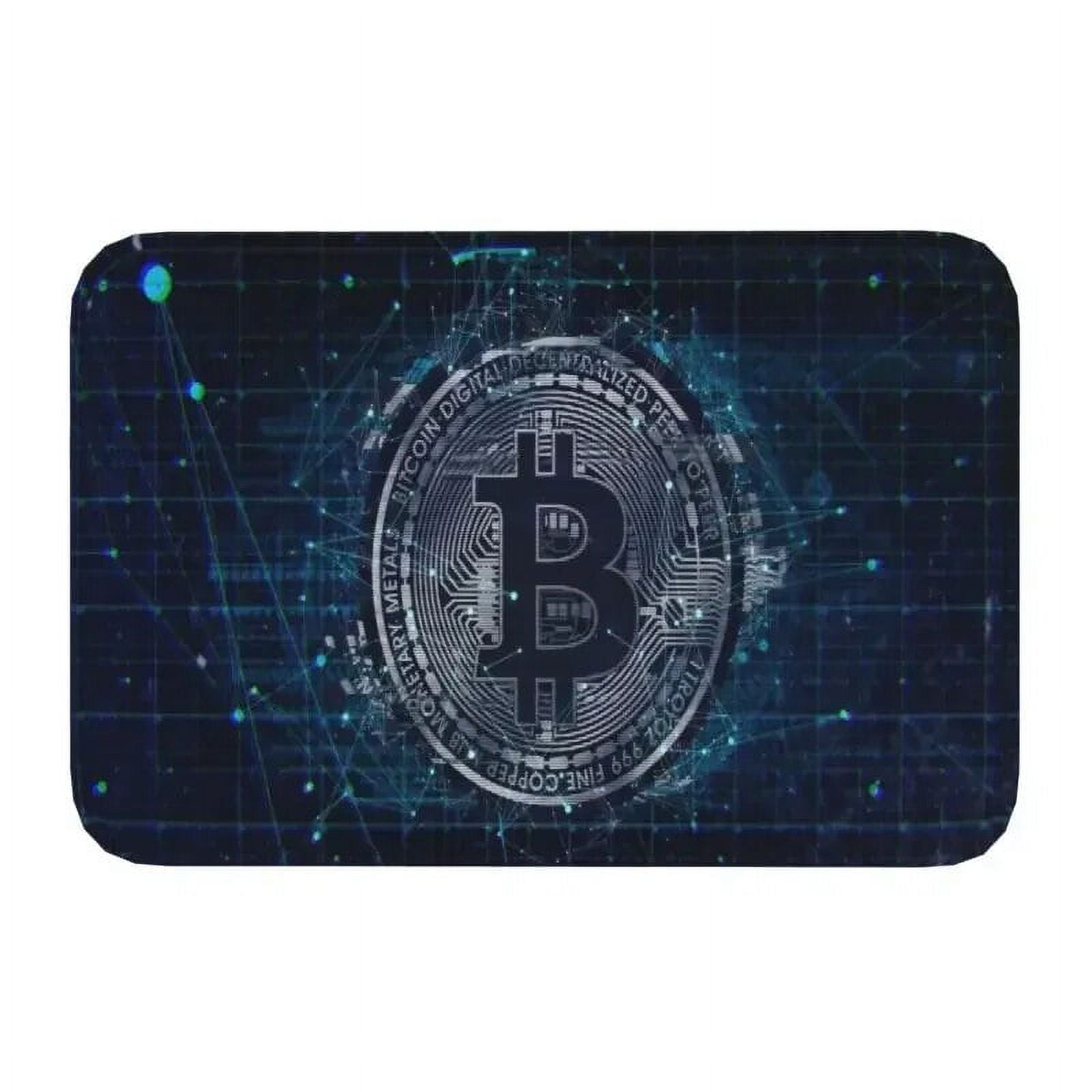 Bitcoin Logo Pattern Front Door Floor Entrance Mat BTC Cryptocurrency  Blockchain Kitchen Bathroom Doormat Bedroom Carpet Rug - Walmart.com