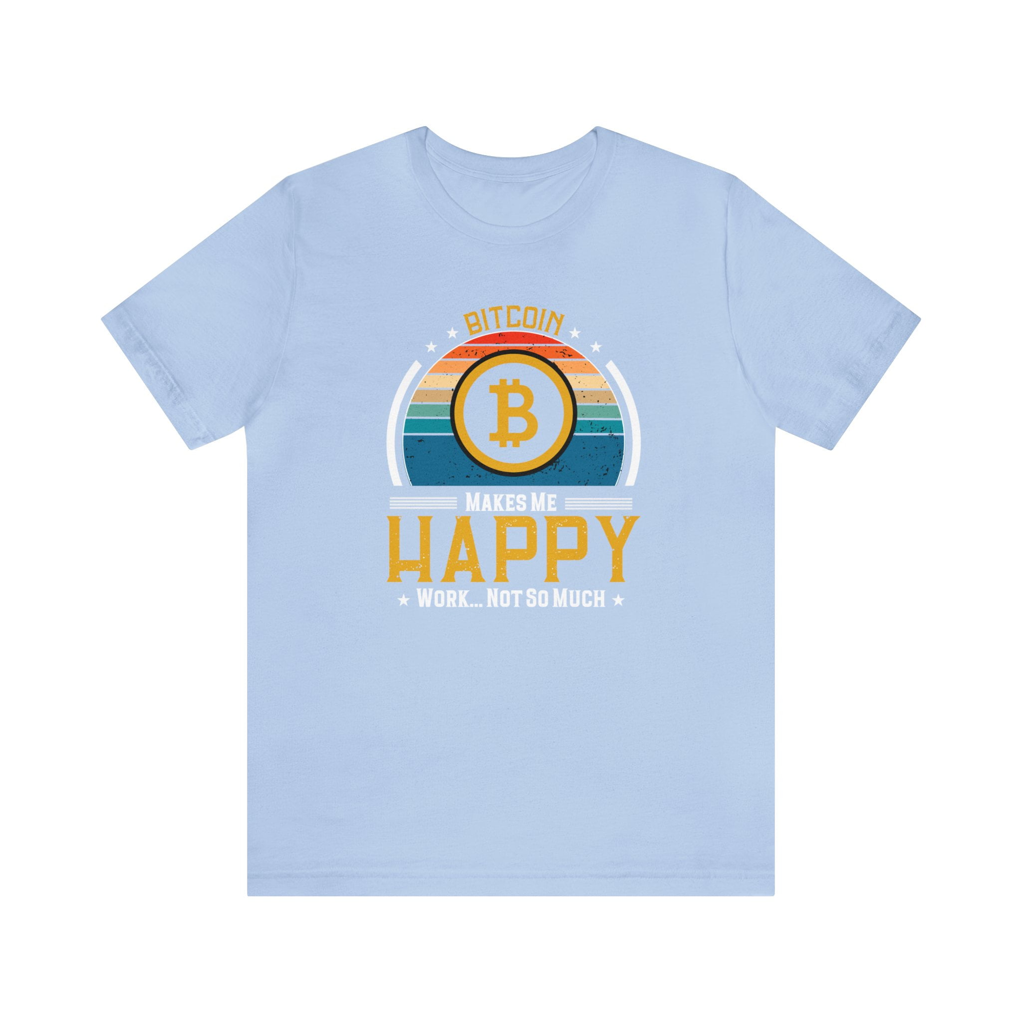 Bitcoin Makes Me Happy Unisex T-Shirt To the Moon Crypto Bull Run Hodl Meme  - Walmart.com