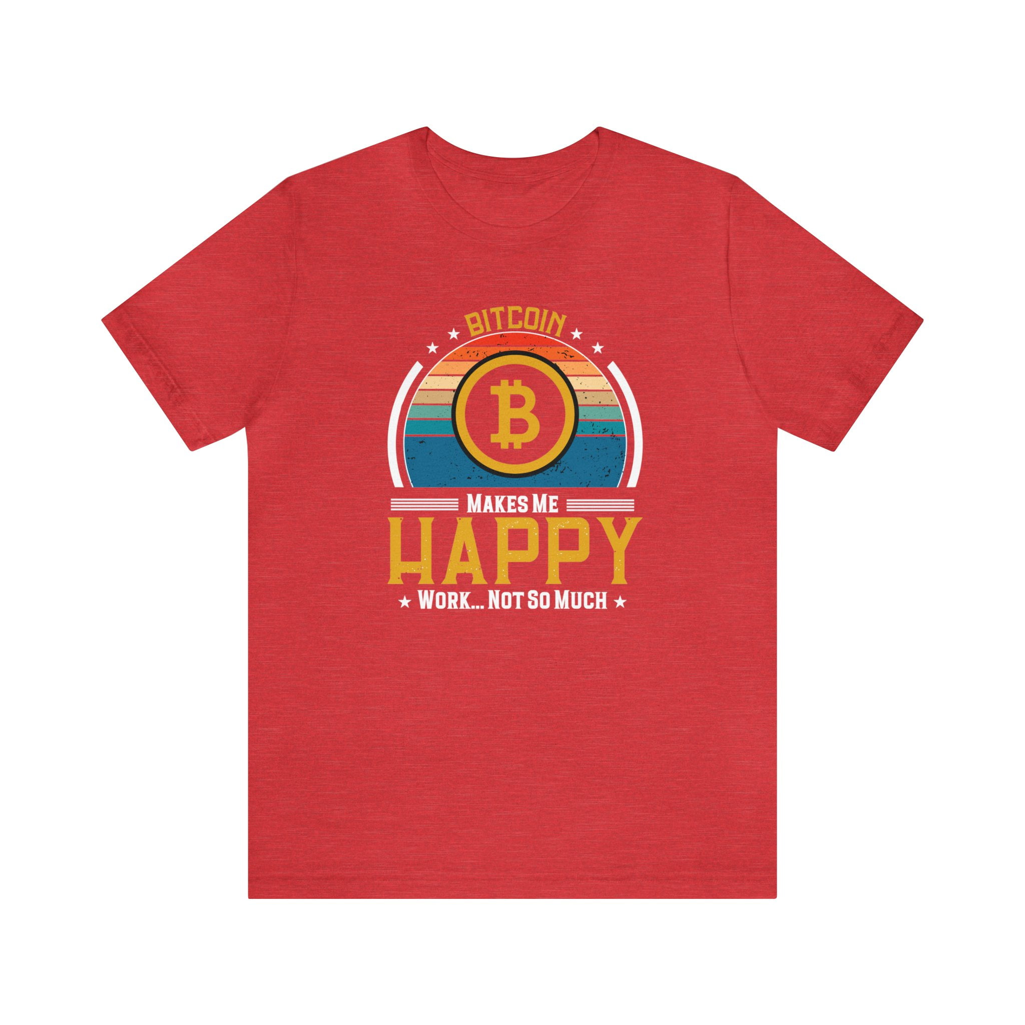 Bitcoin Makes Me Happy Unisex T-Shirt To the Moon Crypto Bull Run Hodl Meme  - Walmart.com