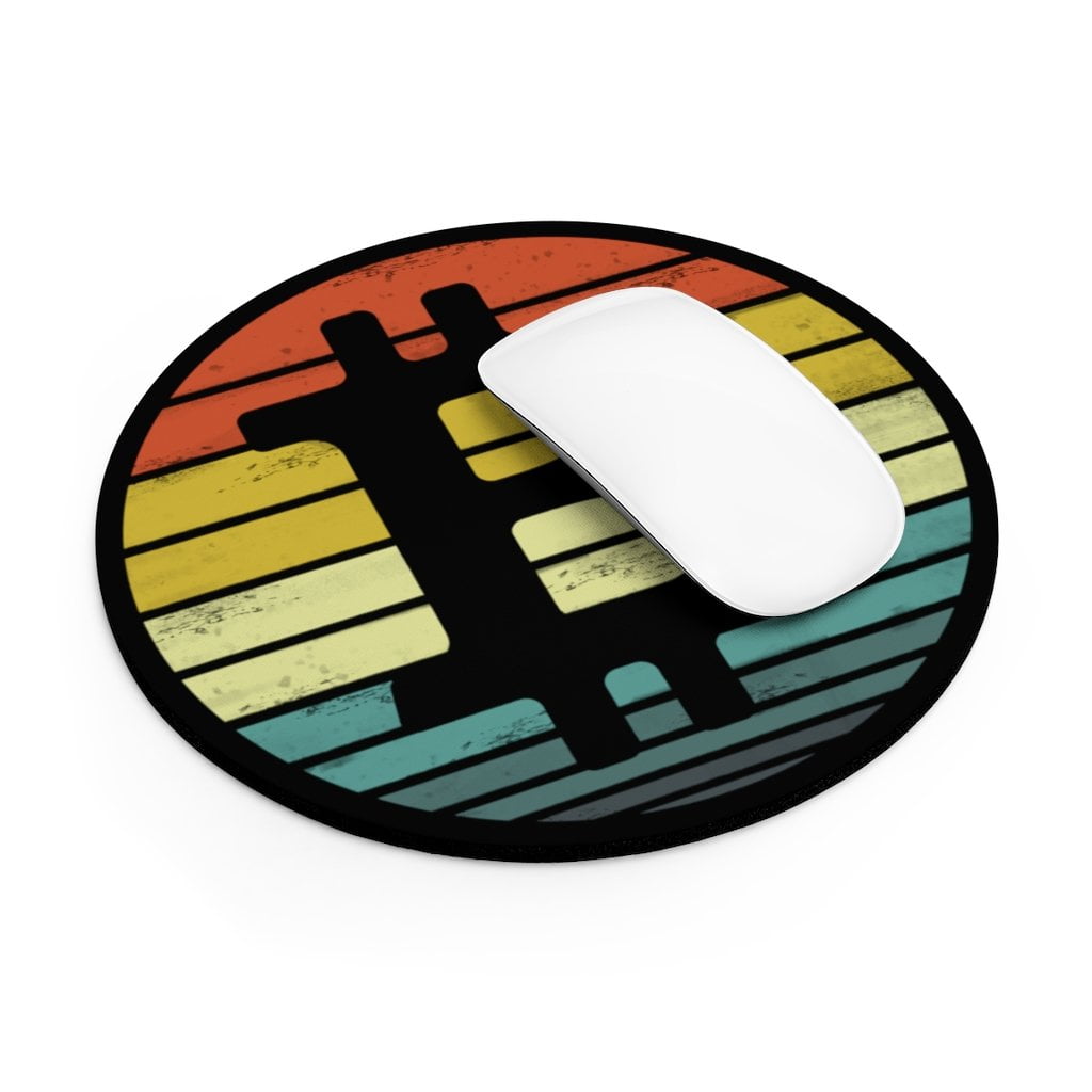 Bitcoin Merch Bitcoin Mouse Pad Crypto Mouse Pads Retro Bitcoin Logo  Cryptocurrency Bitcoin Gift