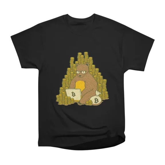 Bitcoin Miner T-Shirt Tee Gift For Him Merch For Her Apparel For Friend Bear T-Shirt Tee G