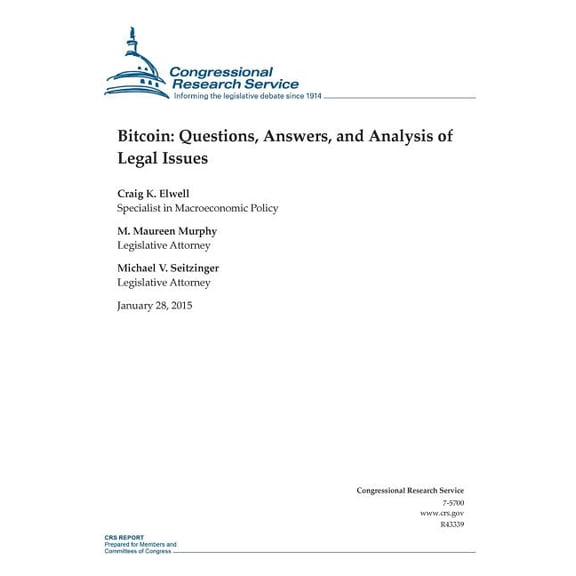 Bitcoin: Questions, Answers, and Analysis of Legal Issues