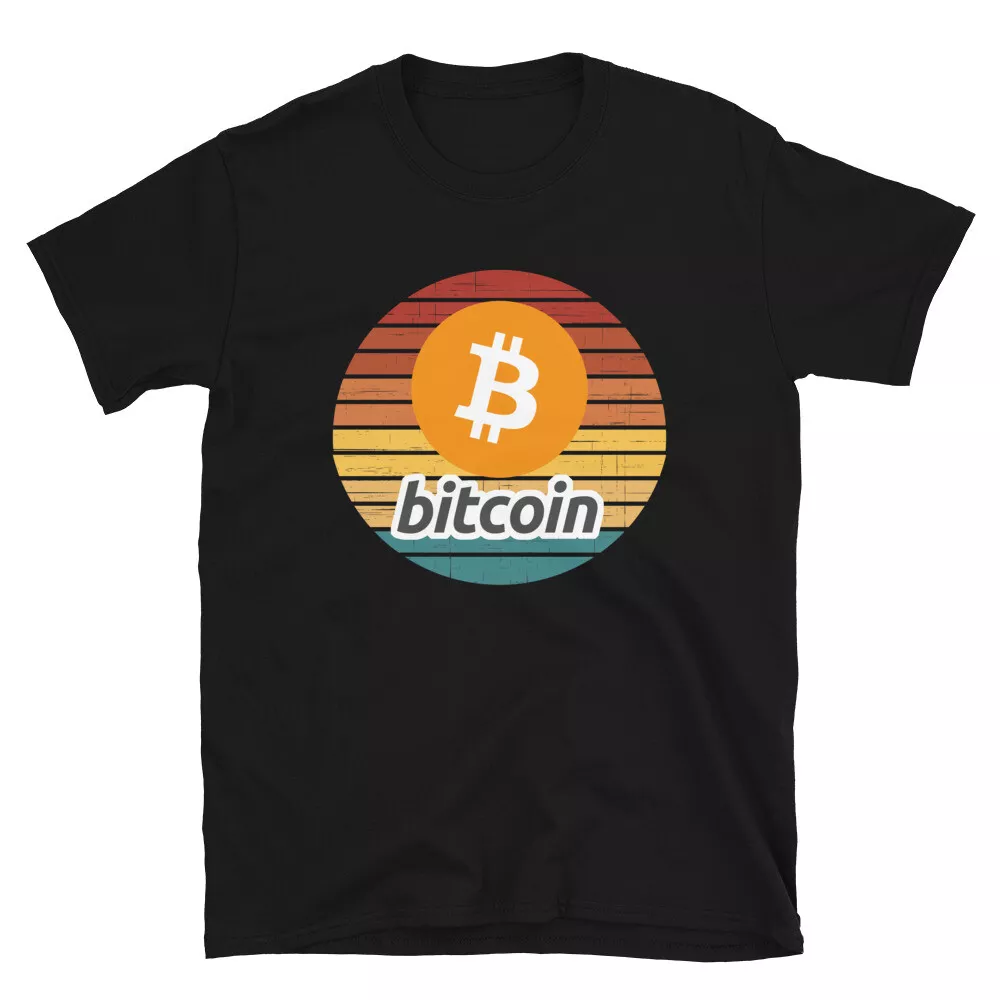 Bitcoin Retro Sunset T-shirt crypto trader tee | eBay - Walmart.com