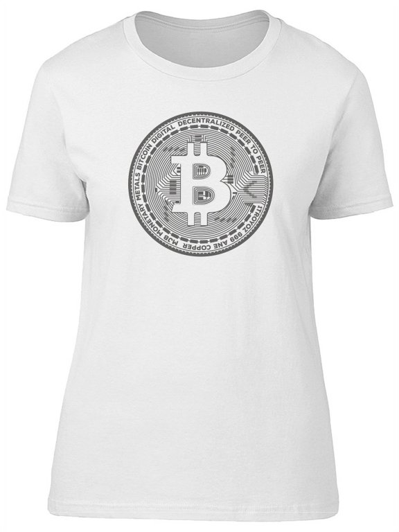 Bitcoin Round Logo T-Shirt Women -Image by Shutterstock, Female x-Large