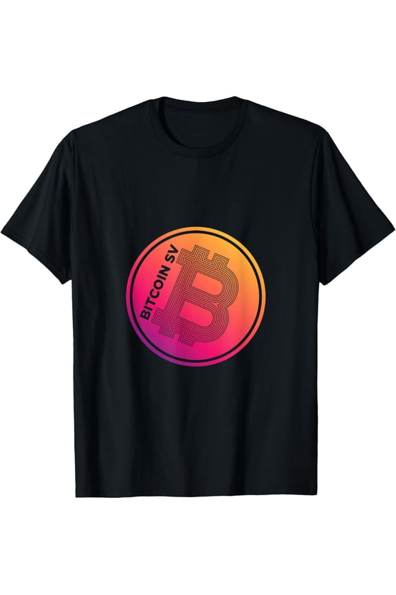Bitcoin SV BSV Logo Image Cryptocurrency Emblem T-Shirt