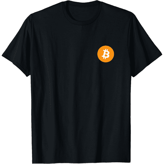 Bitcoin Small Pocket Logo BTC Coin Crypto Trader Gift T-Shirt