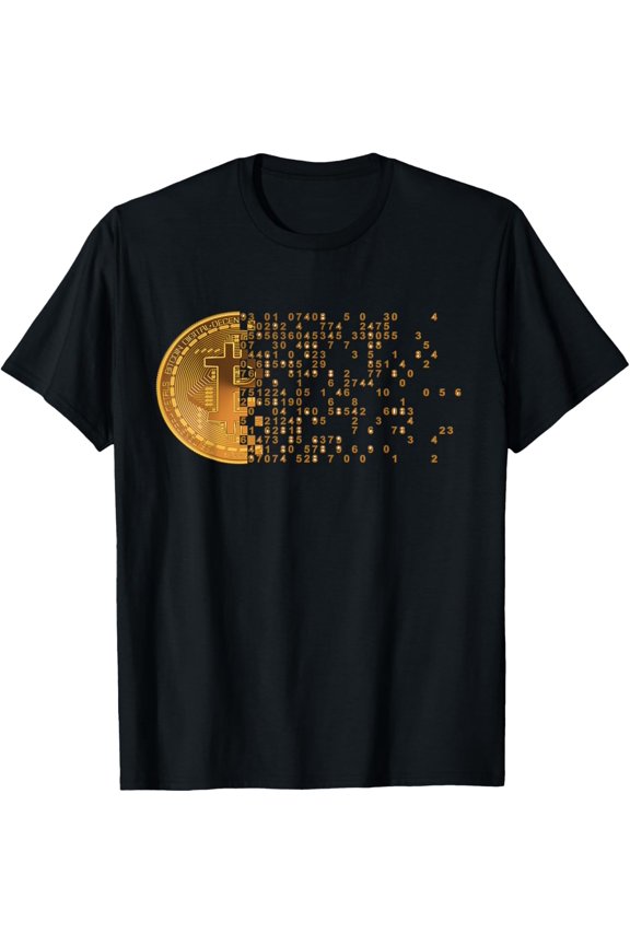 Bitcoin Support Crypto Cryptocurrency Bitcoin Logo T-Shirt T-ShirtMen and women, White Black T-shirt, size: Extra large S-4XL