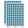 thumbnail image 1 of Bitcoin Symbol Inverted on Dark Background Cryptocurrency Money 200+ Round Stickers - Light Blue - Matte Finish - 0.50" Size, 1 of 3