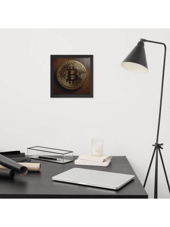 Bitcoin Symbol Wall Hanging (10″×10″)