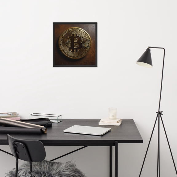 Bitcoin Symbol Wall Hanging (18″×18″)