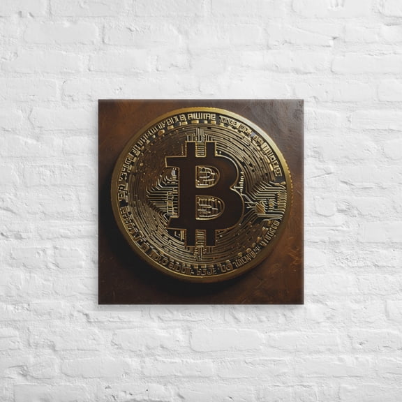 Bitcoin Wall Art (24″×24″)