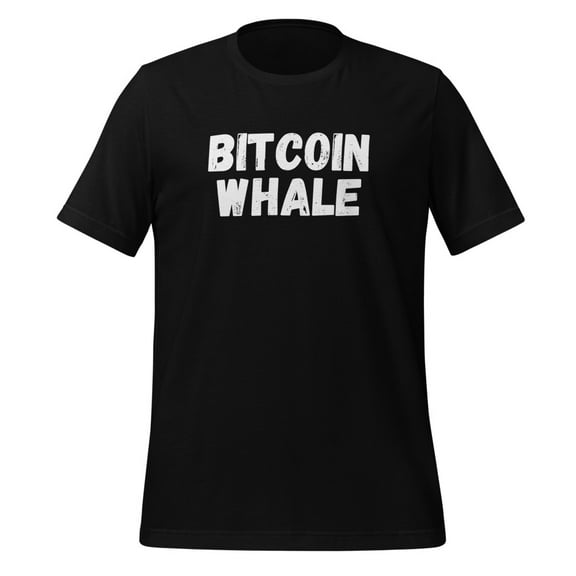 Bitcoin Whale Shirt Funny Bitcoin Crypto Shirt Bitcoin Cryptocurrency Shirt (Black, S)