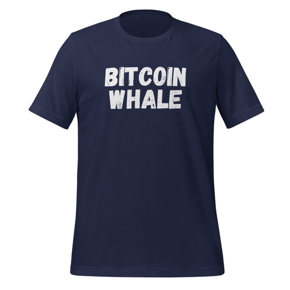Bitcoin Whale Shirt Funny Bitcoin Crypto Shirt Bitcoin Cryptocurrency Shirt (Navy, XL)