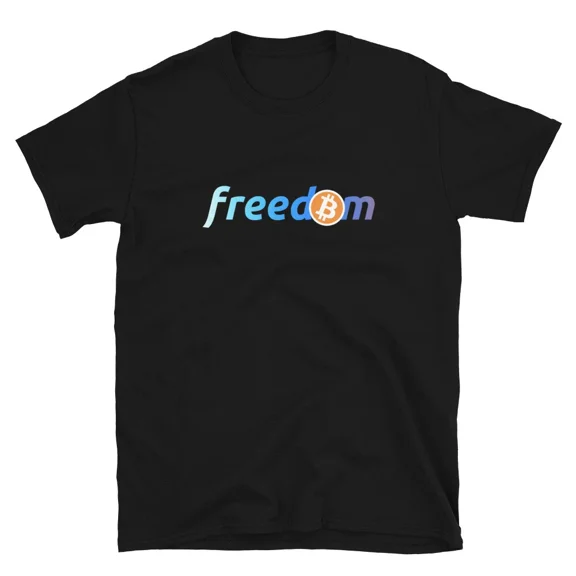Bitcoin is Freedom T-shirt Blue crypto trader gift tee | eBay