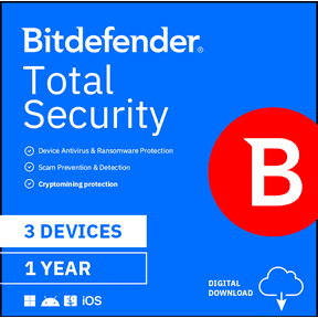 Bitdefender Total Security 3 Devices/1 Yr