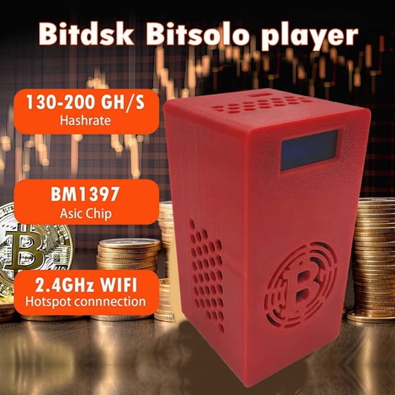 Bitdsk Solo Miner 150-200Gh/S Mining Power BM1397 Asic Chip BTC Miners Cryptos Miner Mining Device US Plug