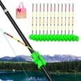 thumbnail image 1 of Bite Alarm for Bottom Fishing Raft Rod, Clip-on Lure Fishing Float Alarms Indicator, Sensitive Bite Alert for Long-Distance Night Fishing, Waterproof All-Weather, 1 of 7