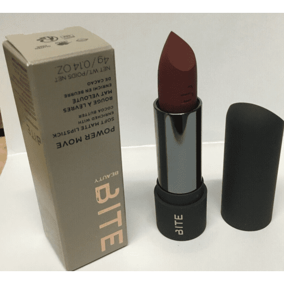 Bite Beauty Power Move Soft Matte Lipstick EXTRA SUGAR BUNS 0.14 oz Full Size NEW IN BOX