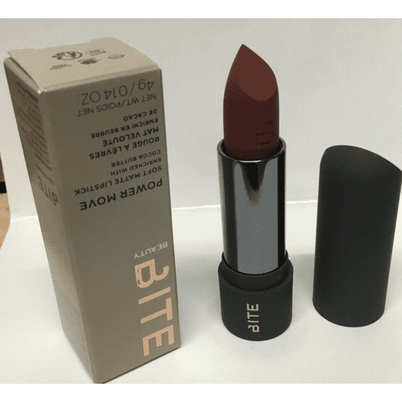Bite Beauty Power Move Soft Matte Lipstick EXTRA SUGAR BUNS 0.14 oz Full Size NEW IN BOX