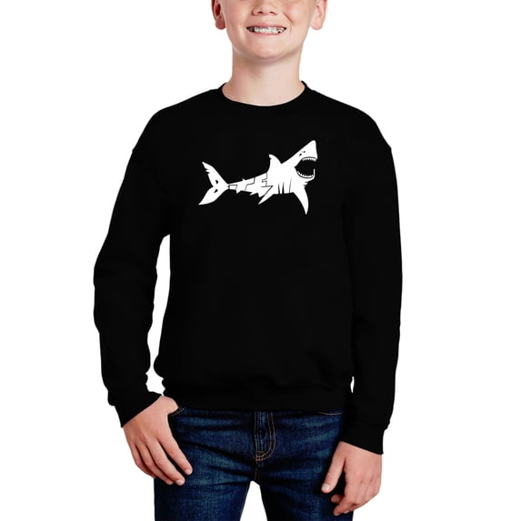 Bite Me - Boy's Word Art Crewneck Sweatshirt