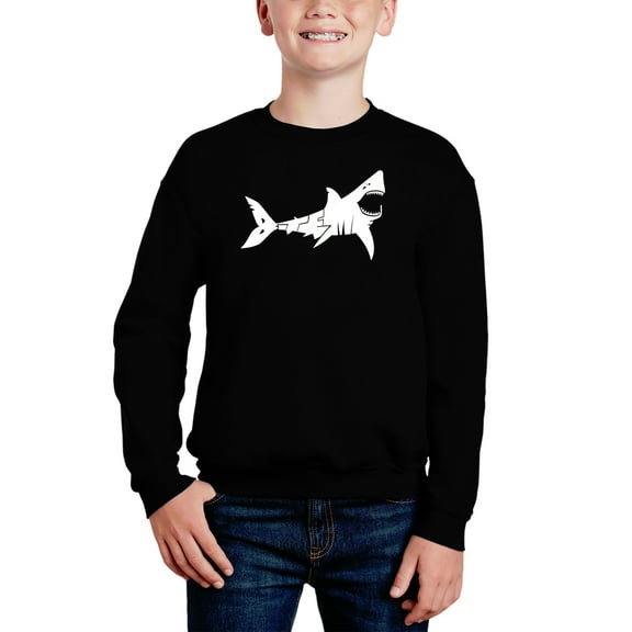 Bite Me - Boy's Word Art Crewneck Sweatshirt
