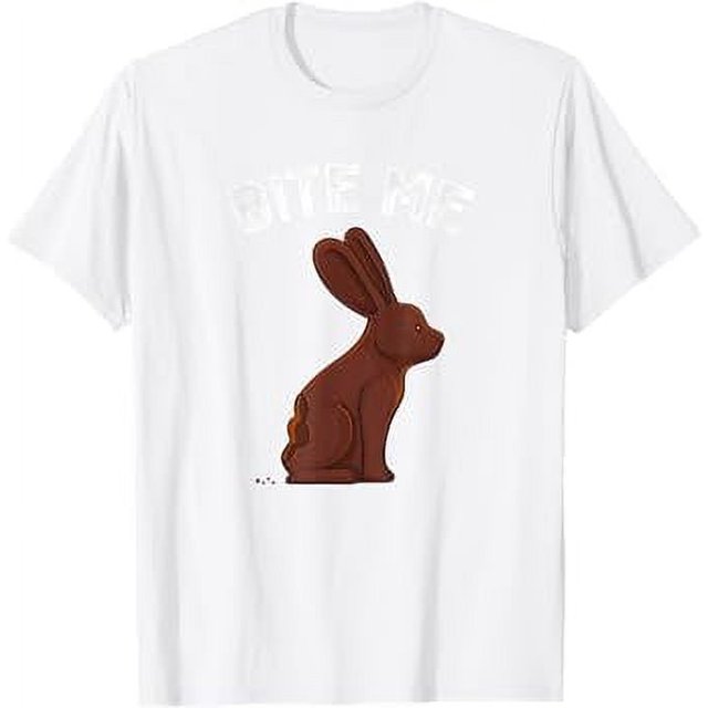 Bite Me Easter Bunny Funny Joke Meme Men Women Kids TShirt