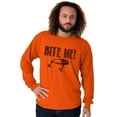 thumbnail image 1 of Bite Me Fish Bait Funny Fishing Humor Long Sleeve TShirt Men Women Brisco Brands S, 1 of 6