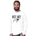 thumbnail image 1 of Bite Me Fish Bait Funny Fishing Humor Long Sleeve TShirt Men Women Brisco Brands X, 1 of 6