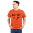 thumbnail image 1 of Bite Me Fish Bait Funny Fishing Humor Plus Size Crewneck Graphic Tee Shirt Brisco Brands 4X, 1 of 5