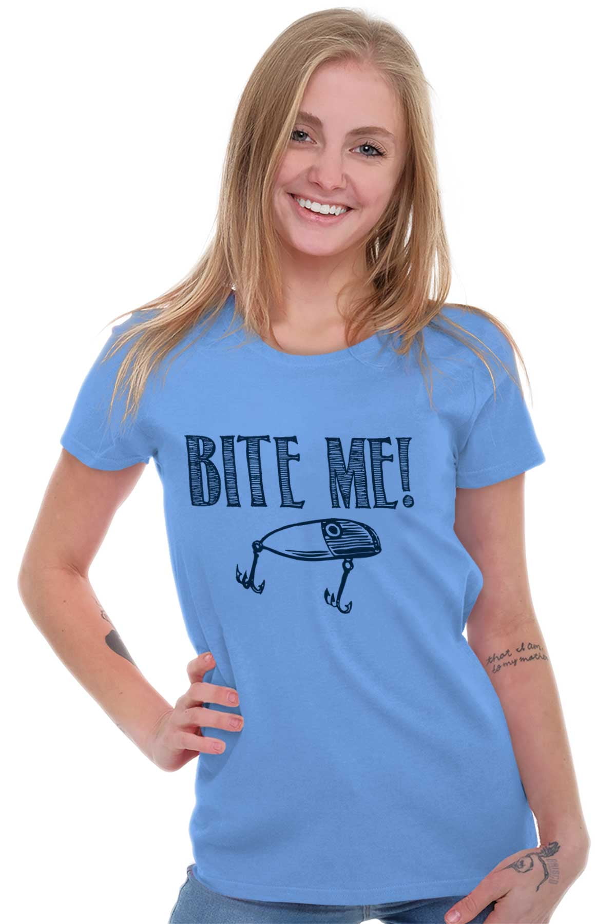 Bite Me Shirt Fishing Shirt Women Ladies Fishing Shirt Fishing Shirt 