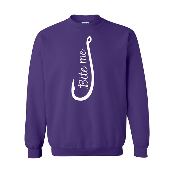 Bite Me Fish Hook Crewneck Sweatshirt