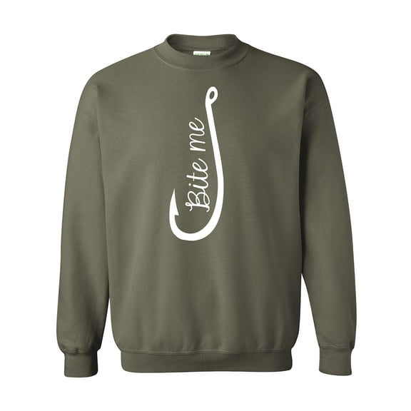 Bite Me Fish Hook Crewneck Sweatshirt