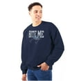 thumbnail image 1 of Bite Me Fishing Joking Attitude Humor Unisex Plus Fleece Graphic Sweatshirt Brisco Brands 2X, 1 of 5