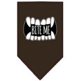 thumbnail image 1 of Bite Me Screen Print Bandana, Brown - Small, 1 of 1