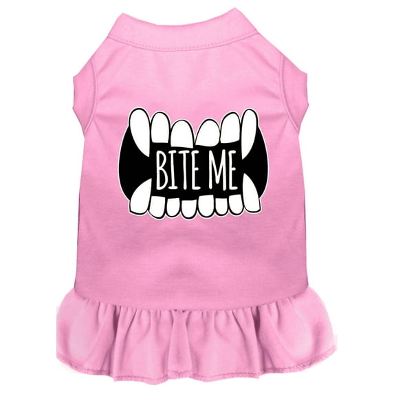 Pet Dog Cat Dress Screen Printed, "Bite Me"