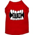 thumbnail image 1 of Bite Me Screen Print Dog Shirt, Red - Small, 1 of 1