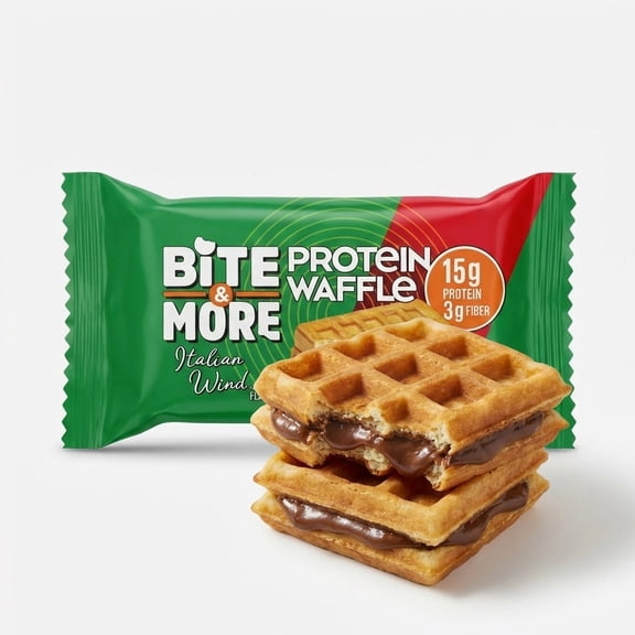 Bite Protein Waffle with Tramisu Flavoured Cream Filling