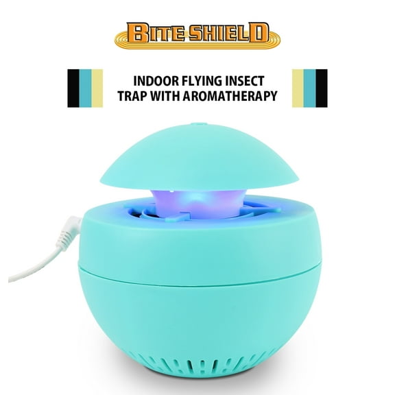 Bite Shield Indoor Insect Trap with Aromatherapy Pads & LED Light, Blue