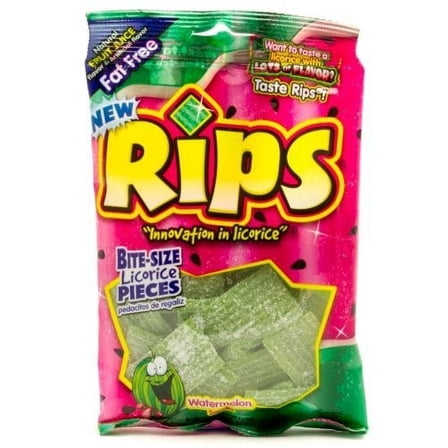 Bite Size Licorice Pieces, Watermelon, 4 Ounce