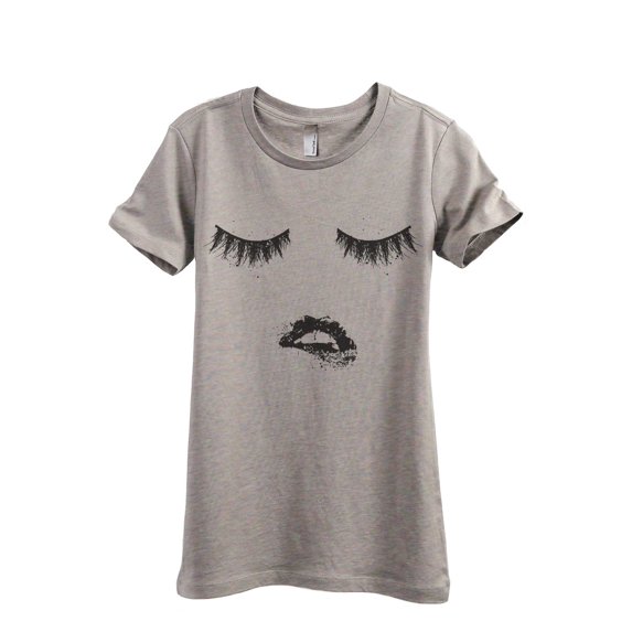 Biting Lips and Lashes Women's Fashion Relaxed T-Shirt Tee Heather Tan 2X-Large