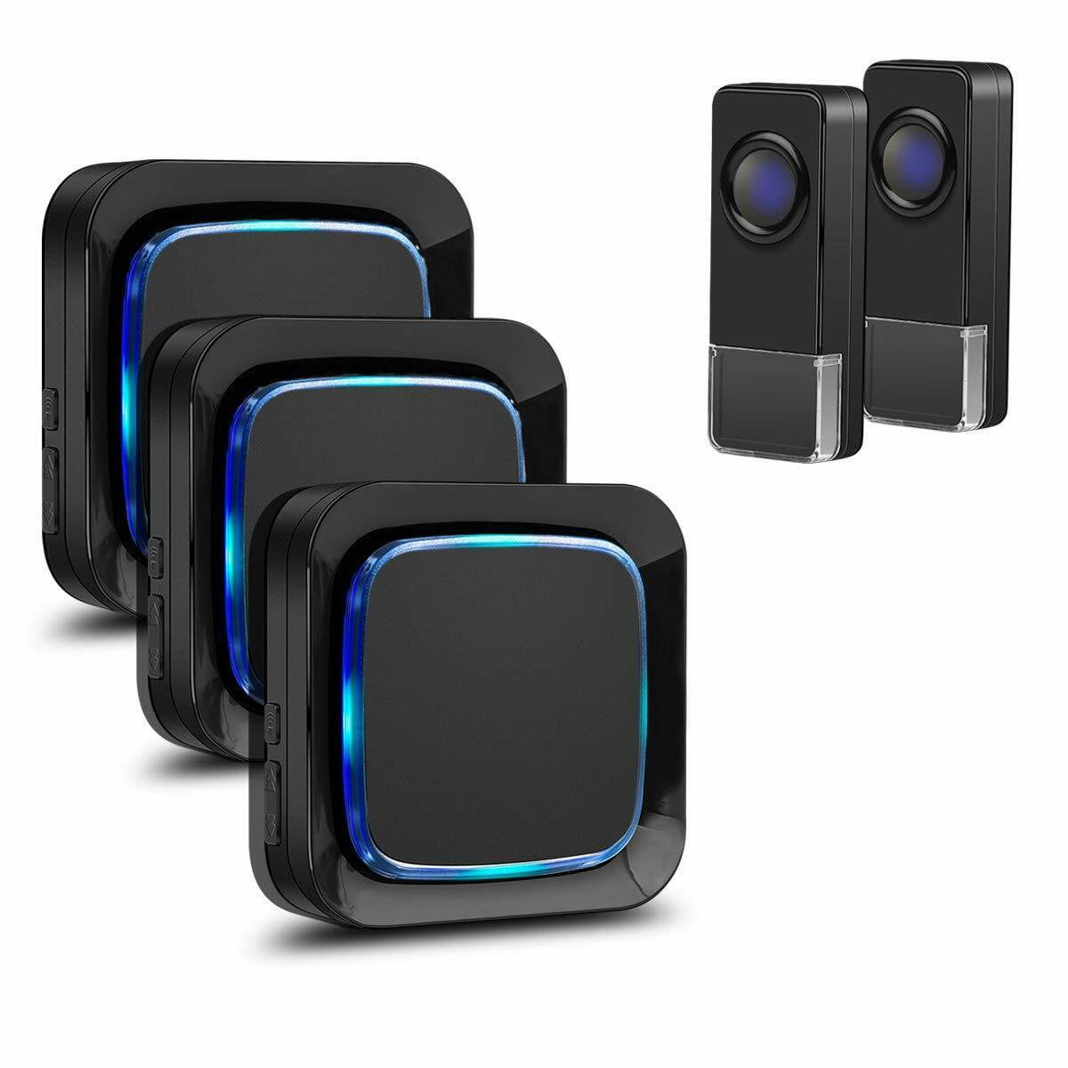 Bitiwend Electric Wireless Doorbells for Home,1 Receivers 2 Buttons,58