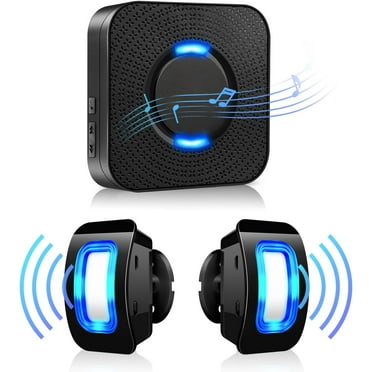 Bitiwend Motion Sensor Alarm, Wireless Home Security Driveway Alert, Black