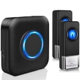 thumbnail image 1 of Bitiwend Wireless Doorbell, Door Bell Ringer Wireless 1000 Feet with 5 Volume Levels, Waterproof and dustproof, 58 Chimes & LED Flash, for Home Classroom Office，2 Push Buttons 1 Receiver，White, 1 of 7