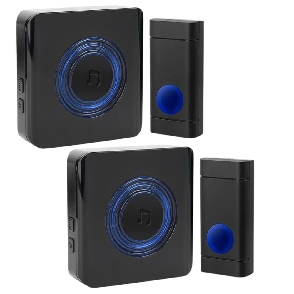 Bitiwend Wireless Waterproof Doorbell, Door Bells & Chimes Wireless Kit, 2 Transmitters and 2