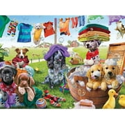 Bits And Pieces 300 Piece Jigsaw Puzzle Puppies Playing Dog By Adrian Chesterman 18” x 24”